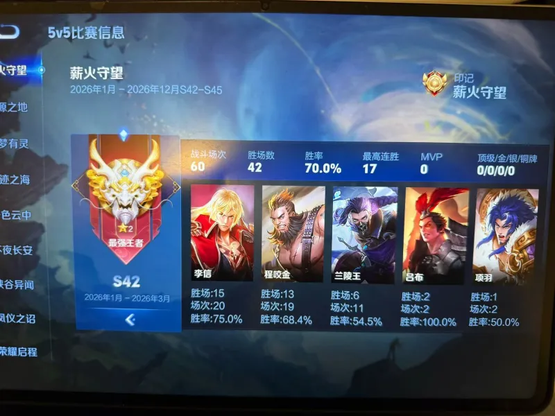 bob半岛体育官网-师承磊哥，鸡爪流七十胜率上王者
